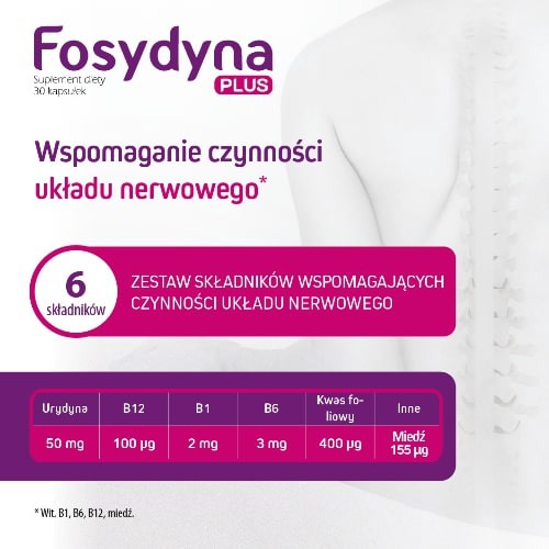 Miniaturka artykułu - #1 Fosydyna Plus, 30 kaps.
