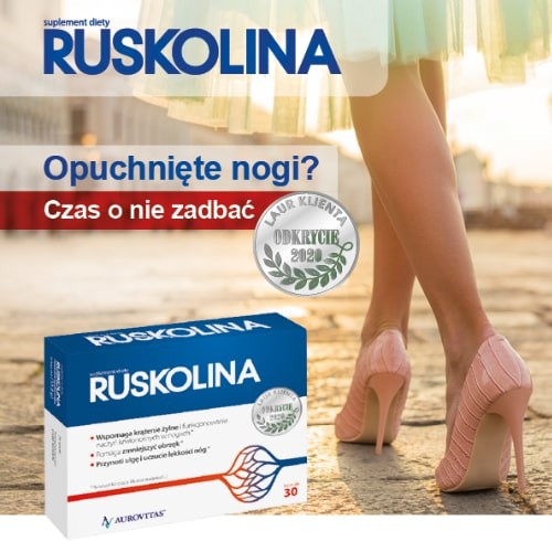 Miniaturka artykułu - #0 Ruskolina - 30 kapsułek -  na żylaki i popękane naczynka 