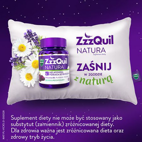 Miniaturka artykułu - #0 Vicks ZzzQuil Natura, 30 żelek