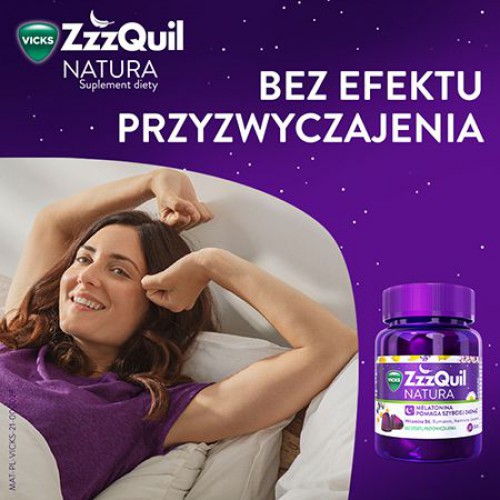 Zdjęcie produktu - 3 Vicks ZzzQuil Natura, 30 żelek - z melatoniną