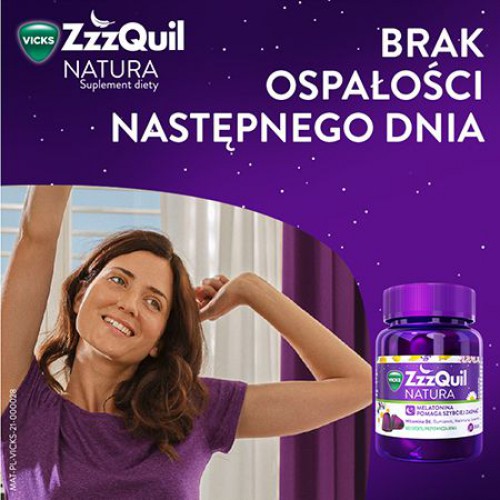 Zdjęcie produktu - 4 Vicks ZzzQuil Natura, 30 żelek - z melatoniną