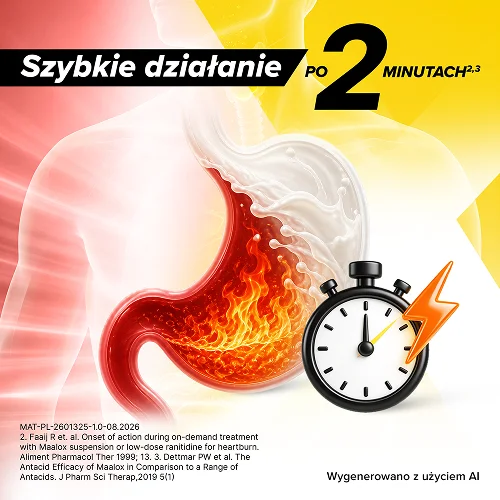 #1 – Maalox Lek na zgagę i niestrawność w postaci zawiesiny - 250 ml