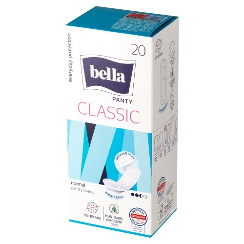 Miniaturka artykułu - #0 BELLA PANTY CLASSIC Regular Wkładki higieniczne, 20 sztuk