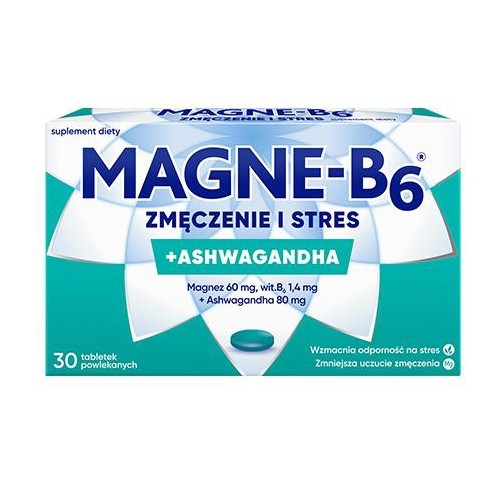 Zdjęcie produktu - 4 Magne-B6 Zmęczenie i Stres, 30tabl. - ashwagandha i magnez