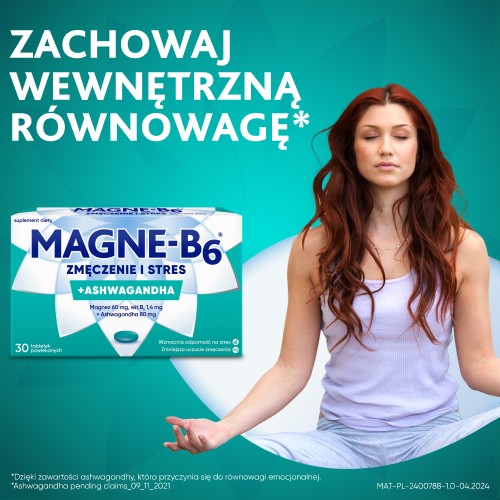 Zdjęcie produktu - 0 Magne-B6 Zmęczenie i Stres, 30tabl. - ashwagandha i magnez