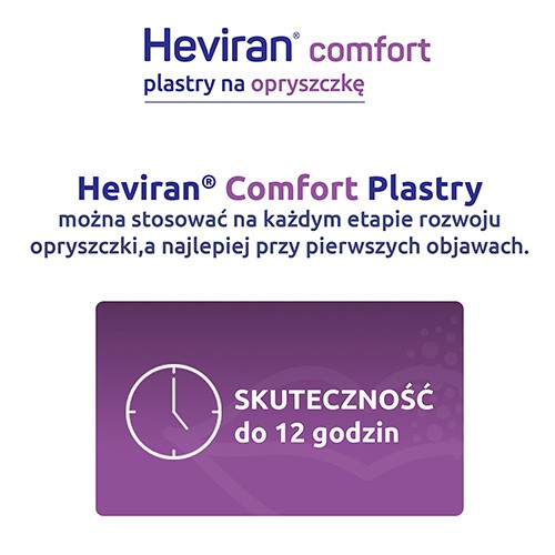 Zdjęcie produktu - 2 Heviran Comfort Plastry na opryszczkę,15szt.