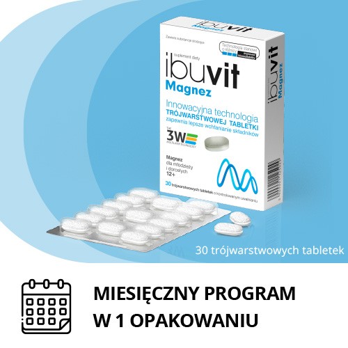 Zdjęcie produktu - 3 Ibuvit Magnez, 30 tabl.
