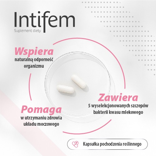 Miniaturka artykułu - #1 Intifem,10 kaps. bakterie kwasu mlekowego 