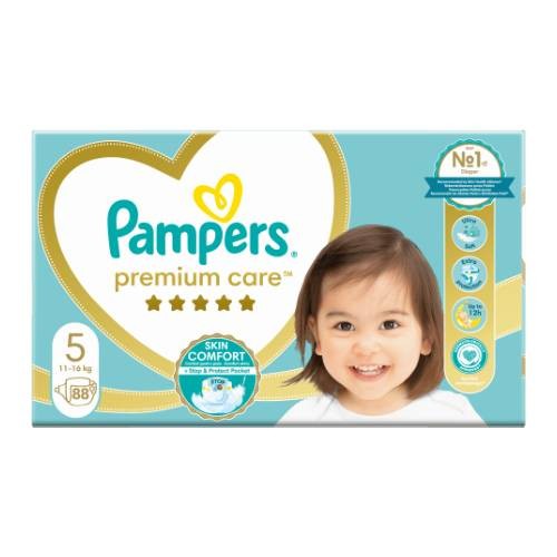 Zdjęcie produktu - 3 Pampers Premium Care Pieluszki rozmiar 5, 88 sztuk
