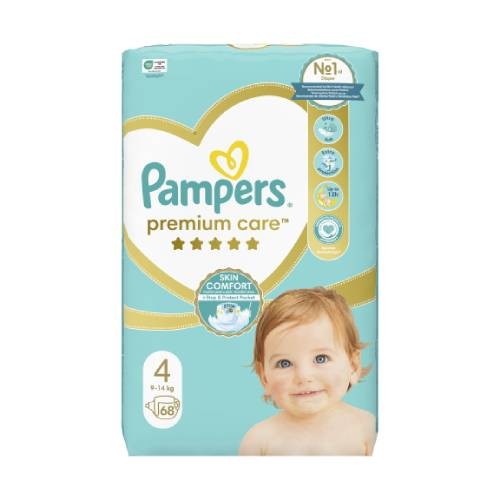 Miniaturka artykułu - #0 Pampers Premium Care Pieluszki rozmiar 4, 68 sztuk