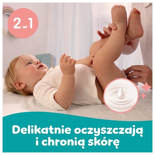 Miniaturka artykułu - #1 Pampers Sensitive Chusteczki nawilżane, 12x52szt. (łącznie 624 szt)