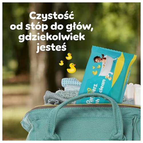 Zdjęcie produktu - 4 Pampers Fresh Clean Chusteczki nawilżane, 12x52szt.