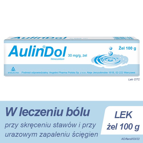 Miniaturka artykułu - #0 Aulin Dol żel 0,03 g/g, 100 g - żel o działaniu przeciwb&oacute;lowym