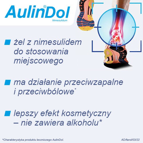 Miniaturka artykułu - #1 Aulin Dol żel 0,03 g/g, 100 g - żel o działaniu przeciwb&oacute;lowym