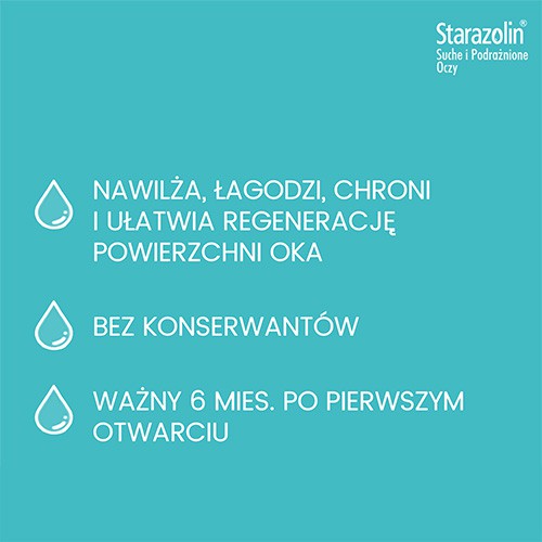 Miniaturka artykułu - #0 Starazolin Suche i Podrażnione Oczy krople do oczu, 10ml