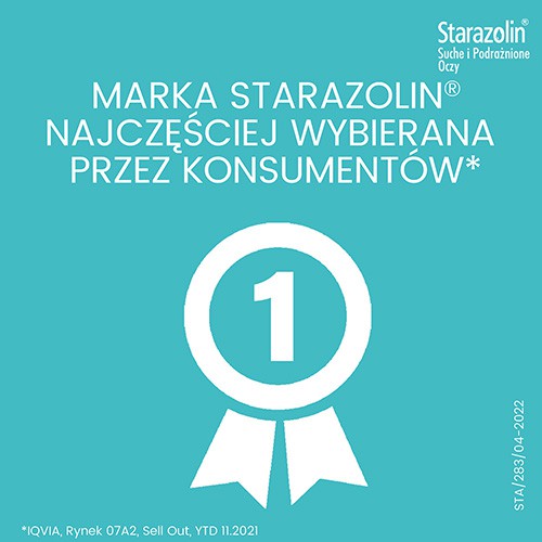 Zdjęcie produktu - 3 Starazolin Suche i Podrażnione Oczy krople do oczu, 10ml