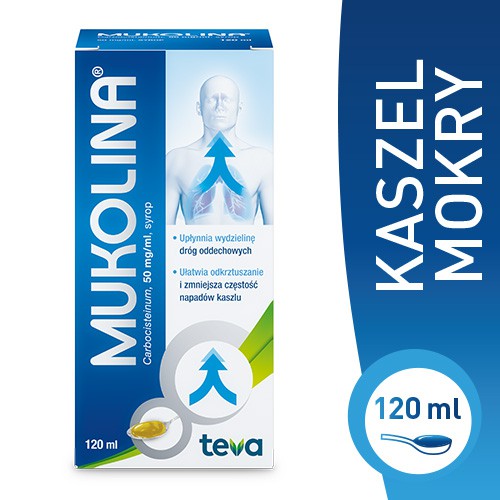 Zdjęcie produktu - 1 Mukolina syrop 0,05 g/ml, 120 ml