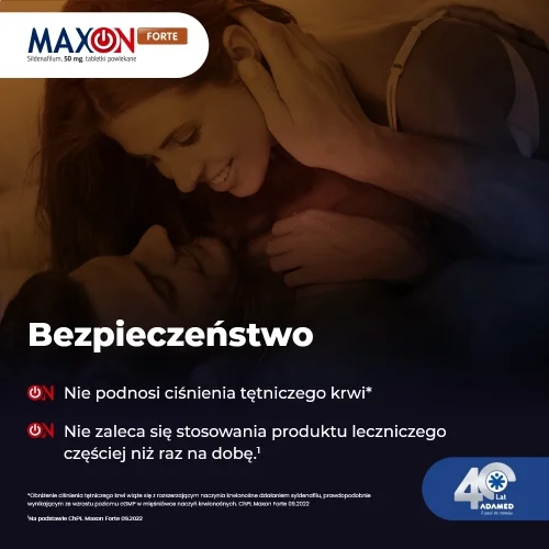 #3 – MAXON FORTE - Lek poprawiający erekcję 50 mg - 4 tabletki