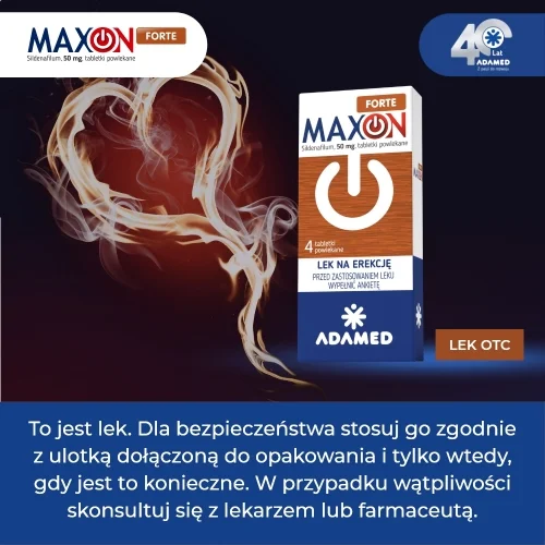 #4 – MAXON FORTE - Lek poprawiający erekcję 50 mg - 4 tabletki