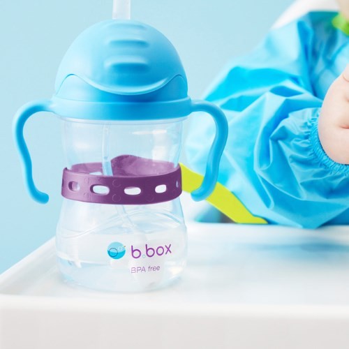 Zdjęcie produktu - 3 B.BOX Smycz do bidonu - fioletowo-zielony