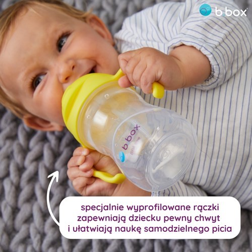 Zdjęcie produktu - 3 B.BOX Bidon ze słomką bor&oacute;wkowy, 240ml