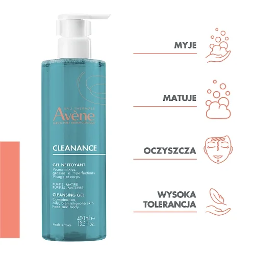 #0 – AVENE CLEANANCE Żel oczyszczający, matujący, 400ml