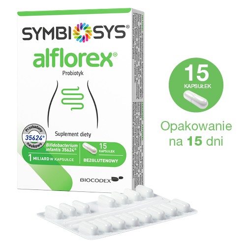 Miniaturka artykułu - #0 SYMBIOSYS Alflorex Probiotyk, 15 kapsułek