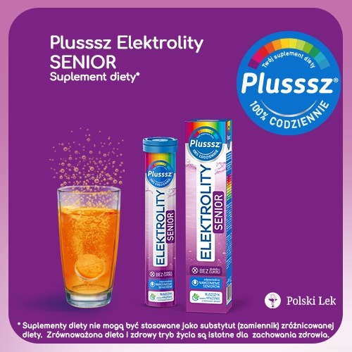 Miniaturka artykułu - #0 Plusssz Elektrolity Senior 100% complex, 24 tabl. mus.