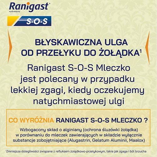 Miniaturka artykułu - #0 Ranigast S-O-S Mleczko, 200 ml