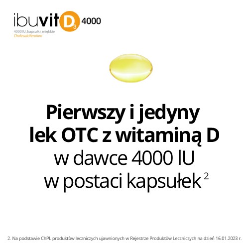 Miniaturka artykułu - #0 Ibuvit D3 4000 IU, 30kaps.