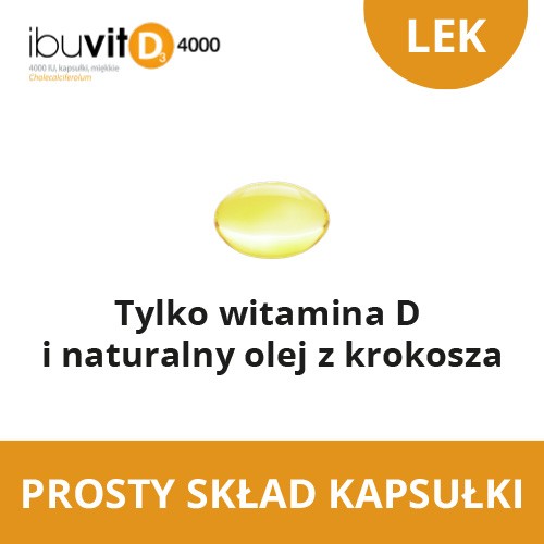 Miniaturka artykułu - #1 Ibuvit D3 4000 IU, 30kaps.
