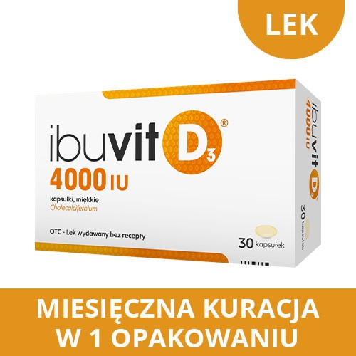 Zdjęcie produktu - 4 Ibuvit D3 4000 IU, 30kaps.