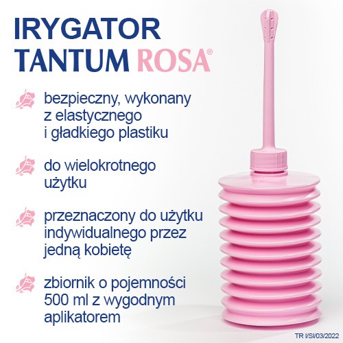 Miniaturka artykułu - #1 Tantum Rosa Irygator do higieny intymnej 500ml, 1szt.
