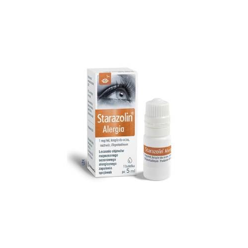 Zdjęcie produktu - 4 Starazolin Alergia krople do oczu, roztw&oacute;r, 1mg - 5ml