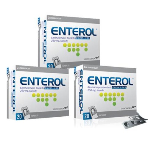 Miniaturka artykułu - #0 Zestaw Enterol 250mg, 3 x 20 kapsułek