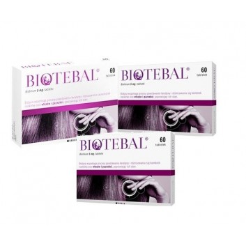 Miniaturka artykułu - #0 Zestaw 3 x Biotebal 5 mg, 60 tabletek