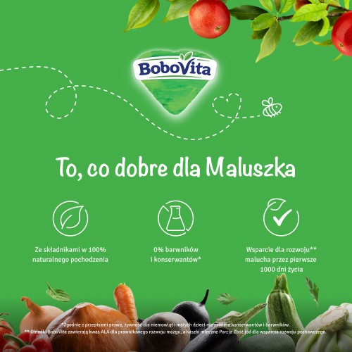 Miniaturka artykułu - #1 ZESTAW 6 x BoboVita Deserek jabłko, 125g
