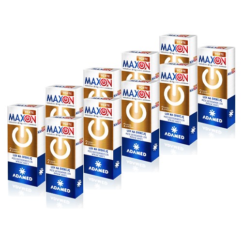 Miniaturka artykułu - #0 Zestaw 10x Maxon Forte 0,05g tabl powlekane, 2 tabl.