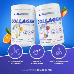 Miniaturka artykułu - #0 ALLNUTRITION Collagen PRO Peach Flavour, 400g