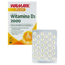 Zdjęcie produktu - #0 WALMARK+ Witamina D3 Forte 2000, 60 kapsułek miękkich