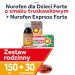 Zdjęcie produktu - #1 Zestaw Nurofen dla dzieci Forte truskawkowy, 150ml + Nurofen Express Forte, 30 kapsułek