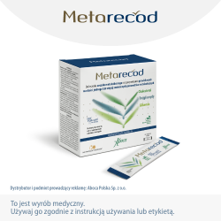 Zdjęcie produktu - #0 Metarecod, 40 sasz. - wspiera prawidłowy poziomu cholesterolu, tr&oacute;jgliceryd&oacute;w, glukozy i prawidłowej masy ciała