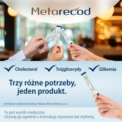 Zdjęcie produktu - #1 Metarecod, 40 sasz. - wspiera prawidłowy poziomu cholesterolu, tr&oacute;jgliceryd&oacute;w, glukozy i prawidłowej masy ciała
