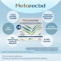 Zdjęcie produktu - #3 Metarecod, 40 sasz. - wspiera prawidłowy poziomu cholesterolu, tr&oacute;jgliceryd&oacute;w, glukozy i prawidłowej masy ciała