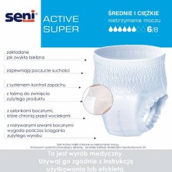 Zdjęcie produktu - #1 SENI ACTIVE SUPER L, 10szt. - Elastyczne majtki chłonne