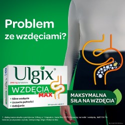 Zdjęcie produktu - #0 Ulgix Wzdęcia Max, 15 kaps.
