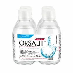 Miniaturka artykułu - #0 ORSALIT DRINK Truskawkowy, 4x200ml