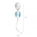 Zdjęcie produktu - #0 OVO L1 Love Balls White Light Blue Kulki gejszy do ćwiczenia mięśni kegla 