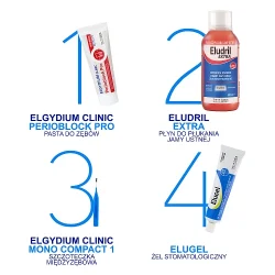 #5 – ELGYDIUM CLINIC MONO COMPACT 1 Szczoteczki do przestrzeni międzyzębowych - niebieskie