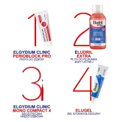 #5 – ELGYDIUM CLINIC MONO COMPACT 4 Szczoteczki do przestrzeni międzyzębowych - czerwone